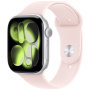 Oryginalne Apple pasek sportowy do Apple Watch Ultra 49mm / 46mm / 45mm / 44mm / 42mm - S/M - jasnoróżowy
