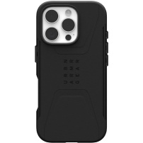 UAG Wytrzymała obudowa Civilian z MagSafe do iPhone'a 16 Pro - czarna