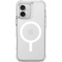 UNIQ Etui Combat Luminous MagClick z ramką świecącą w ciemności i MagSafe do iPhone'a 16 Plus - przezroczyste
