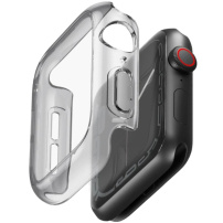 UNIQ Garde Hybrid etui z ochroną ekranu do Apple Watch 42mm (Series 10 / 11) - przydymione