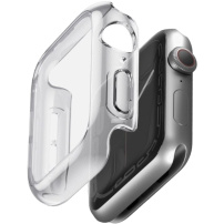 UNIQ Garde Hybrid etui z ochroną ekranu do Apple Watch 46mm - przezroczyste
