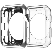 Miękki plastikowy futerał ochronny Dux Ducis na Apple Watch 38mm - srebrny