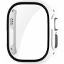 ENKAY matowa obudowa z hartowanym szkłem dla Apple Watch Ultra 49 mm - biały