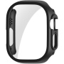 ENKAY matowa obudowa z hartowanym szkłem dla Apple Watch Ultra 49 mm - czarne
