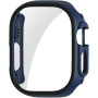 ENKAY matowa obudowa z hartowanym szkłem dla Apple Watch Ultra 49 mm - ciemnoniebieski