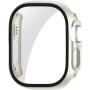 Metalowa obudowa ENKAY z hartowanym szkłem dla Apple Watch Ultra 49 mm - kremowy