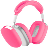 4w1 silikonowe etui do AirPods Max 1 / 2 - różowe świecące w ciemności