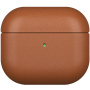 Ochronne skórzane etui do AirPods 3 - brązowe