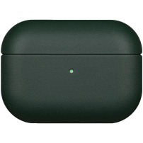 Ochronne skórzane etui do AirPods Pro 2 - ciemnozielone