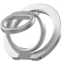 Magnetyczny stojak MagSafe obrotowy 360° z uchwytem na palec do iPhone - srebrny