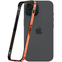 Ramka ochronna do iPhone 14 Pro Max / 15 Plus - pomarańczowa