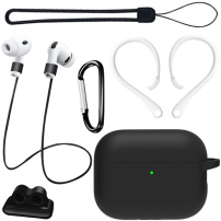 Praktyczny zestaw 6w1 do AirPods Pro 3 - czarny
