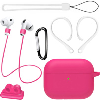 Praktyczny zestaw 6w1 do AirPods Pro 3 - różowy