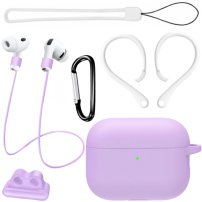 Praktyczny zestaw 6w1 do AirPods Pro 3 - fioletowy