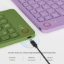 B023 składana bezprzewodowa klawiatura Bluetooth - różowa