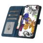 Etui zamykane we wzór motyli do iPhone Air - ciemnoniebieskie