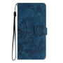 Etui zamykane we wzór motyli do iPhone Air - ciemnoniebieskie