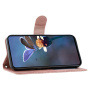Etui zamykane ze wzorem koronki do iPhone Air - różowe