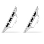 Zestaw zapasowych metalowych klamer o 3 szerokościach do Apple Watch Ultra 49mm / 46mm / 45mm / 44mm / 42mm - 3 szt. - srebrny