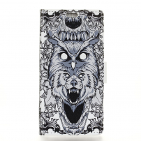 Pokrowiec flip zwierzęta do Google Pixel 3XL - czarno-biały
