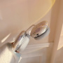 Etui na słuchawki we wzory kwiatowe do AirPods Max 1 / 2 - beżowe