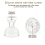 XDcase zapasowe silikonowe gumki z patyczkiem czyszczącym do AirPods Pro 3 - XS/S/M/L - przezroczyste
