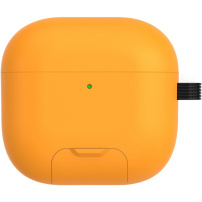 Etui z rozkładaną podstawką i karabińczykiem do AirPods 4 / 5 - żółty