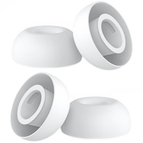 AhaStyle zapasowe silikonowe końcówki do AirPods Pro 3 - L - 2 szt. - białe