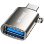 JOYROOM S-H151 adapter do ładowania i transmisji danych - USB-A na USB-C - srebrna