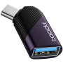 Toocki TQ-OTG06 adapter do ładowania i przesyłu danych - USB-A na USB-C - fioletowy