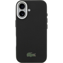 Lacoste Iconic Petit Pique Metal Logo etui z MagSafe do iPhone 17 - czarne
