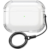 Przezroczyste etui z karabińczykiem do AirPods Pro 2 - przezroczyste