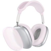 4w1 półprzezroczyste silikonowe etui do AirPods Max 1 / 2 - różowe