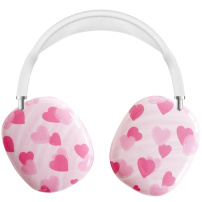 Etui na słuchawki ze wzorem serduszek do AirPods Max 1 / 2 - różowe