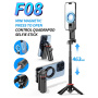 CYKE F08 mini Bluetooth Kijek do selfie z tripodem i mocowaniem MagSafe do iPhone - czarny