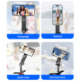 CYKE F08 mini Bluetooth Kijek do selfie z tripodem i mocowaniem MagSafe do iPhone - czarny