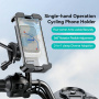 USAMS ZJ082 uchwyt na rower i motocykl na kierownicę i lusterko wsteczne do iPhone - czarno-srebrny