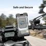USAMS ZJ082 uchwyt na rower i motocykl na kierownicę i lusterko wsteczne do iPhone - czarno-srebrny
