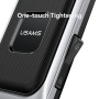 USAMS ZJ082 uchwyt na rower i motocykl na kierownicę i lusterko wsteczne do iPhone - czarno-srebrny