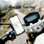 USAMS ZJ082 uchwyt na rower i motocykl na kierownicę i lusterko wsteczne do iPhone - czarno-srebrny