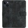 Etui zamykane ze wzorem w motyle do iPhone 14 Plus - ciemnoszare