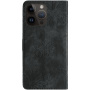 Etui zamykane ze wzorem w motyle do iPhone 14 Pro Max - ciemnoszare
