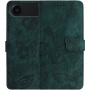 Etui zamykane ze wzorem motyli do iPhone Air - petrol