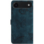 Etui zamykane we wzór motyli do iPhone Air - ciemnoniebieskie
