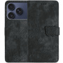 Etui zamykane z motywem motyli do iPhone 17 Pro Max - ciemnoszare