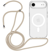 Przezroczyste etui ze sznurkiem i MagSafe do iPhone Air - beżowe