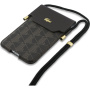 Lacoste Blend Monogram Metal Logo uniwersalna torba do iPhone - brązowa