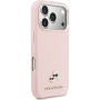 Karl Lagerfeld Karl and Choupette Heads Pins etui ze skóry PU z MagSafe do iPhone 17 Pro - różowy