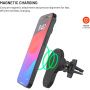 FIXED MagClick 2 uchwyt magnetyczny samochodowy do kratki nawiewu z ładowaniem bezprzewodowym do iPhone - czarny