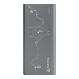 Tactical Squad Company powerbank z portami 2x USB-C - 10 000 mAh - szary